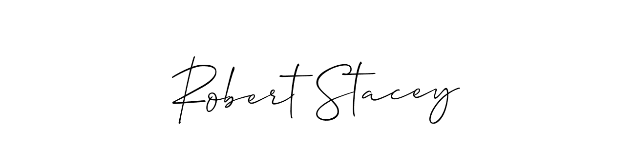 The best way (Allison_Script) to make a short signature is to pick only two or three words in your name. The name Robert Stacey include a total of six letters. For converting this name. Robert Stacey signature style 2 images and pictures png