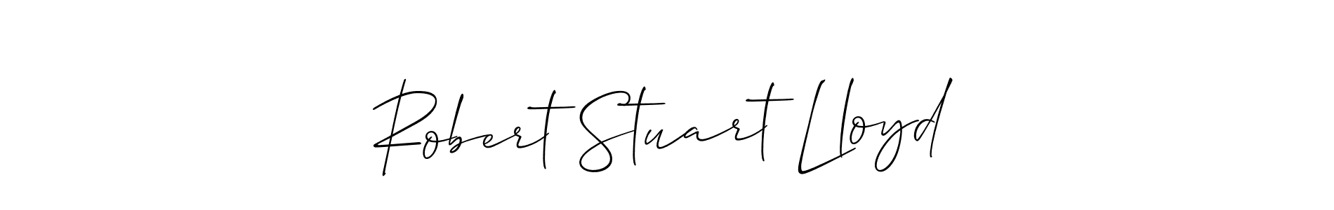 How to make Robert Stuart Lloyd name signature. Use Allison_Script style for creating short signs online. This is the latest handwritten sign. Robert Stuart Lloyd signature style 2 images and pictures png