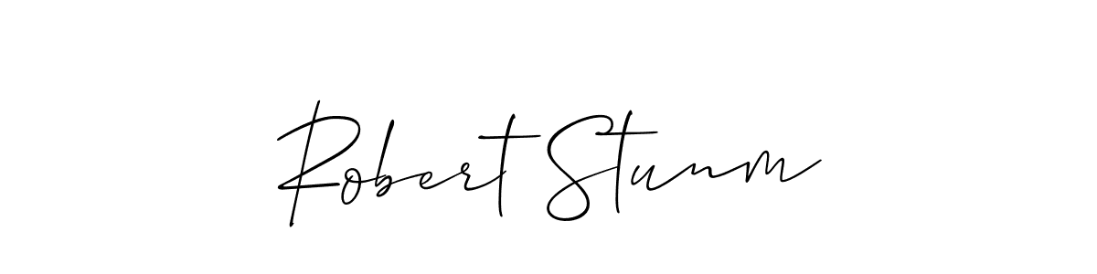 Make a short Robert Stunm signature style. Manage your documents anywhere anytime using Allison_Script. Create and add eSignatures, submit forms, share and send files easily. Robert Stunm signature style 2 images and pictures png