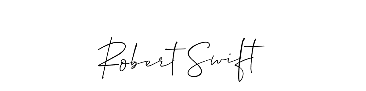 Design your own signature with our free online signature maker. With this signature software, you can create a handwritten (Allison_Script) signature for name Robert Swift. Robert Swift signature style 2 images and pictures png