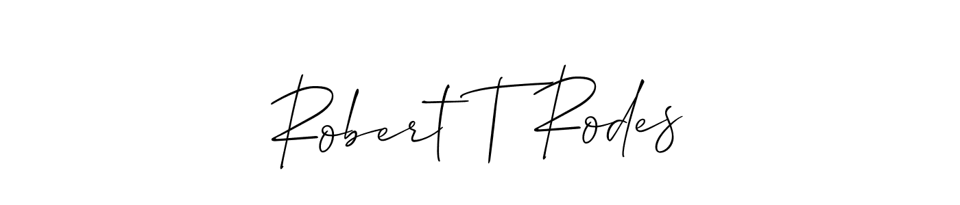 Use a signature maker to create a handwritten signature online. With this signature software, you can design (Allison_Script) your own signature for name Robert T Rodes. Robert T Rodes signature style 2 images and pictures png