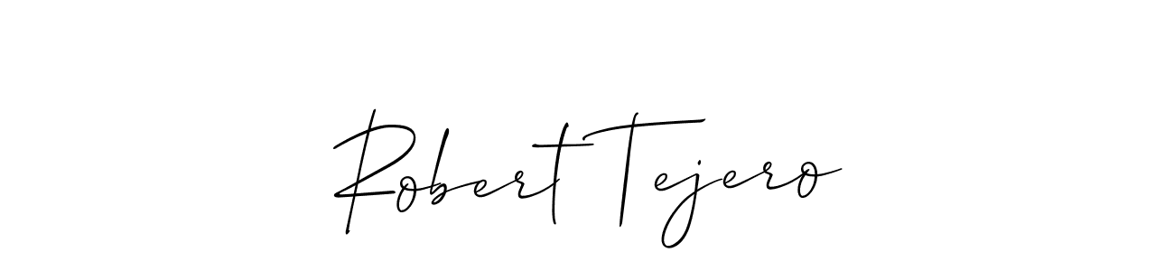 Allison_Script is a professional signature style that is perfect for those who want to add a touch of class to their signature. It is also a great choice for those who want to make their signature more unique. Get Robert Tejero name to fancy signature for free. Robert Tejero signature style 2 images and pictures png