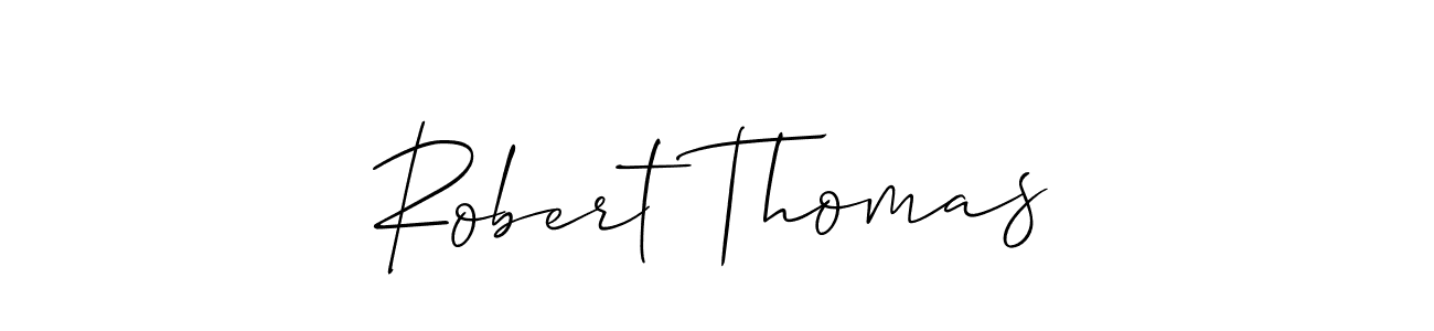 Use a signature maker to create a handwritten signature online. With this signature software, you can design (Allison_Script) your own signature for name Robert Thomas. Robert Thomas signature style 2 images and pictures png