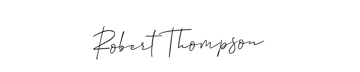 Allison_Script is a professional signature style that is perfect for those who want to add a touch of class to their signature. It is also a great choice for those who want to make their signature more unique. Get Robert Thompson name to fancy signature for free. Robert Thompson signature style 2 images and pictures png