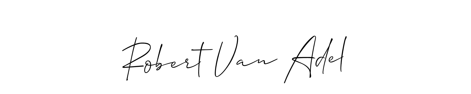 Create a beautiful signature design for name Robert Van Adel. With this signature (Allison_Script) fonts, you can make a handwritten signature for free. Robert Van Adel signature style 2 images and pictures png