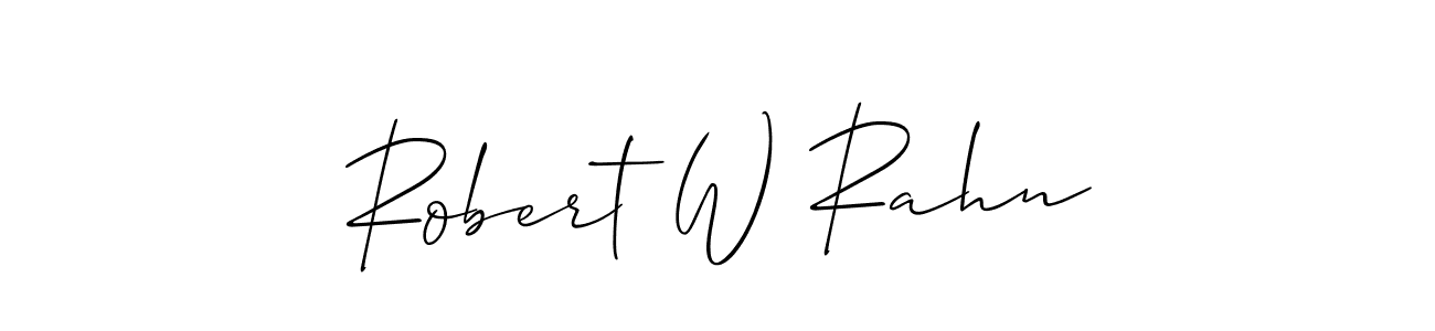 Best and Professional Signature Style for Robert W Rahn. Allison_Script Best Signature Style Collection. Robert W Rahn signature style 2 images and pictures png