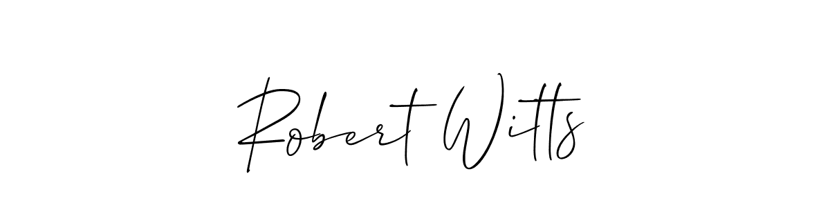 if you are searching for the best signature style for your name Robert Witts. so please give up your signature search. here we have designed multiple signature styles  using Allison_Script. Robert Witts signature style 2 images and pictures png