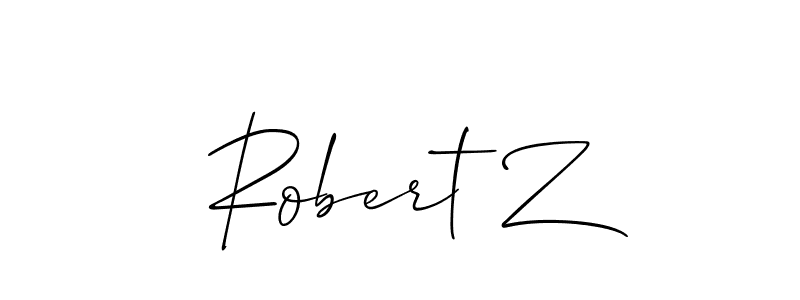 Create a beautiful signature design for name Robert Z. With this signature (Allison_Script) fonts, you can make a handwritten signature for free. Robert Z signature style 2 images and pictures png