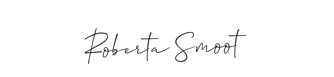 Make a beautiful signature design for name Roberta Smoot. Use this online signature maker to create a handwritten signature for free. Roberta Smoot signature style 2 images and pictures png