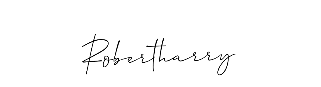 Make a beautiful signature design for name Robertharry. With this signature (Allison_Script) style, you can create a handwritten signature for free. Robertharry signature style 2 images and pictures png