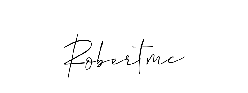 Also You can easily find your signature by using the search form. We will create Robertmc name handwritten signature images for you free of cost using Allison_Script sign style. Robertmc signature style 2 images and pictures png