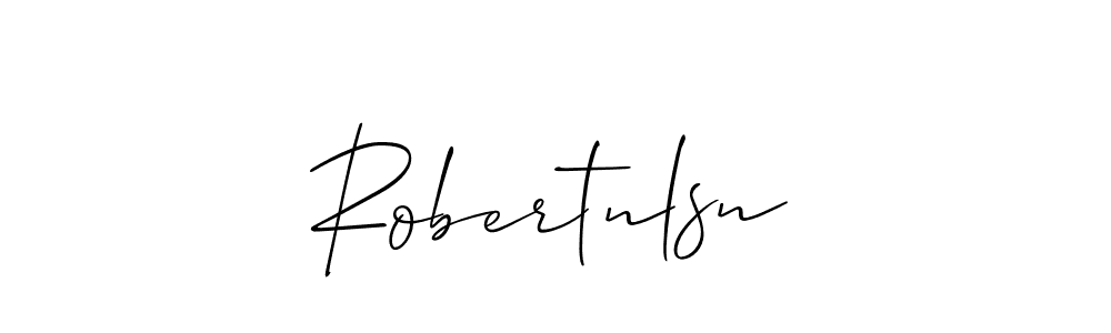 The best way (Allison_Script) to make a short signature is to pick only two or three words in your name. The name Robertnlsn include a total of six letters. For converting this name. Robertnlsn signature style 2 images and pictures png