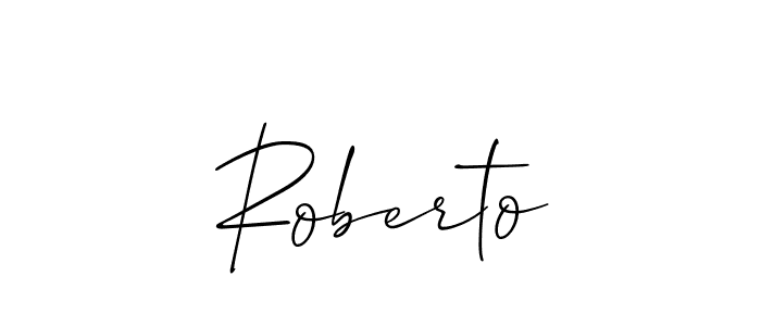 You should practise on your own different ways (Allison_Script) to write your name (Roberto) in signature. don't let someone else do it for you. Roberto signature style 2 images and pictures png