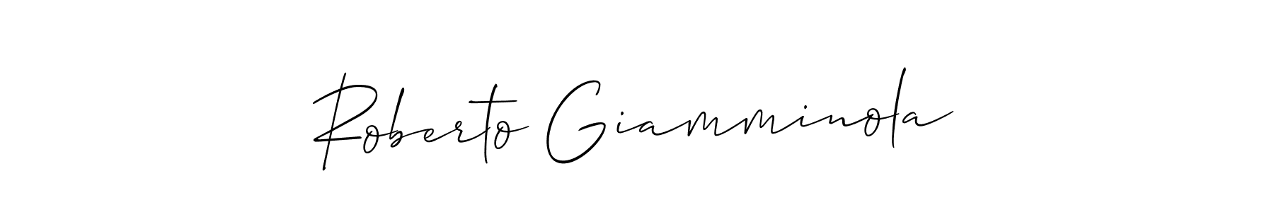 How to Draw Roberto Giamminola signature style? Allison_Script is a latest design signature styles for name Roberto Giamminola. Roberto Giamminola signature style 2 images and pictures png