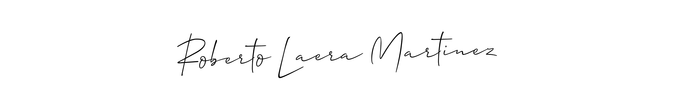 Use a signature maker to create a handwritten signature online. With this signature software, you can design (Allison_Script) your own signature for name Roberto Laera Martinez. Roberto Laera Martinez signature style 2 images and pictures png