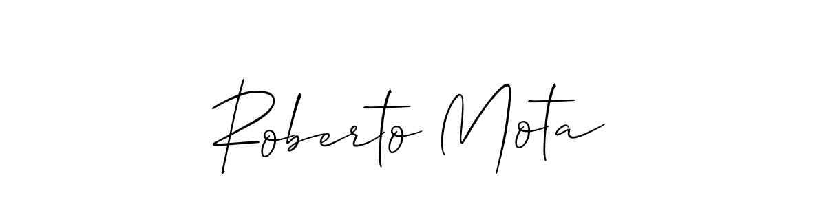 It looks lik you need a new signature style for name Roberto Mota. Design unique handwritten (Allison_Script) signature with our free signature maker in just a few clicks. Roberto Mota signature style 2 images and pictures png