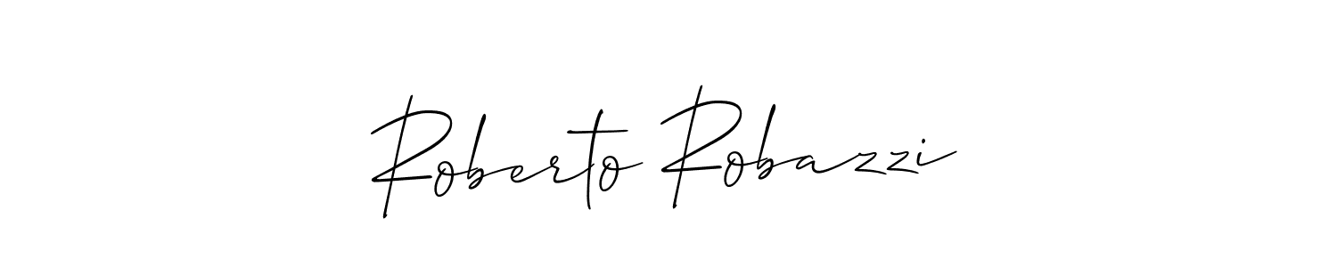 Design your own signature with our free online signature maker. With this signature software, you can create a handwritten (Allison_Script) signature for name Roberto Robazzi. Roberto Robazzi signature style 2 images and pictures png