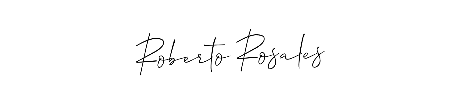 Make a beautiful signature design for name Roberto Rosales. With this signature (Allison_Script) style, you can create a handwritten signature for free. Roberto Rosales signature style 2 images and pictures png