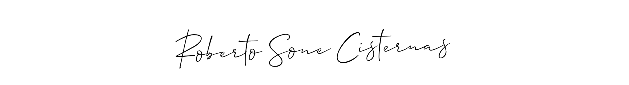 Allison_Script is a professional signature style that is perfect for those who want to add a touch of class to their signature. It is also a great choice for those who want to make their signature more unique. Get Roberto Sone Cisternas name to fancy signature for free. Roberto Sone Cisternas signature style 2 images and pictures png