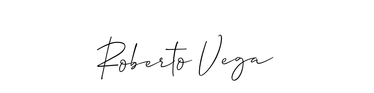 You should practise on your own different ways (Allison_Script) to write your name (Roberto Vega) in signature. don't let someone else do it for you. Roberto Vega signature style 2 images and pictures png