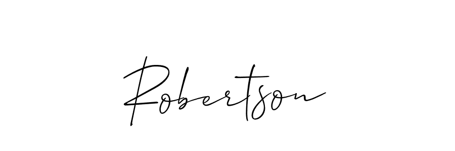 The best way (Allison_Script) to make a short signature is to pick only two or three words in your name. The name Robertson include a total of six letters. For converting this name. Robertson signature style 2 images and pictures png