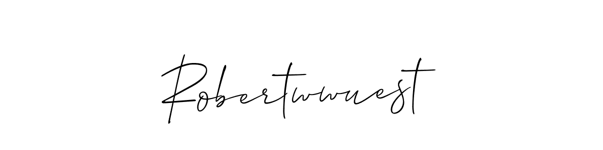 Create a beautiful signature design for name Robertwwuest. With this signature (Allison_Script) fonts, you can make a handwritten signature for free. Robertwwuest signature style 2 images and pictures png