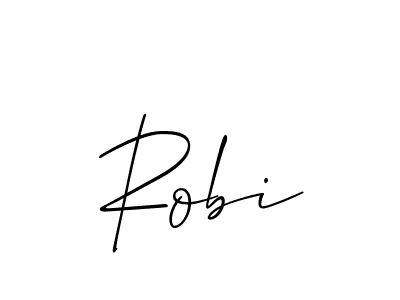 How to make Robi name signature. Use Allison_Script style for creating short signs online. This is the latest handwritten sign. Robi signature style 2 images and pictures png