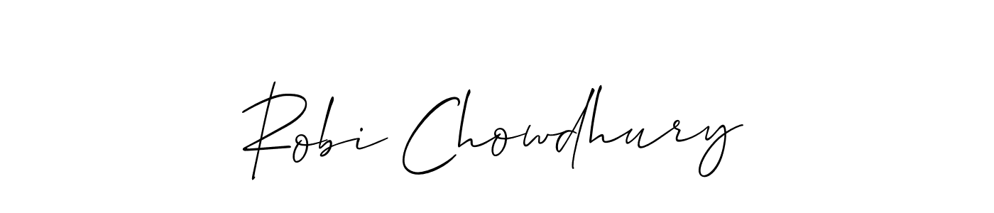 Make a short Robi Chowdhury signature style. Manage your documents anywhere anytime using Allison_Script. Create and add eSignatures, submit forms, share and send files easily. Robi Chowdhury signature style 2 images and pictures png