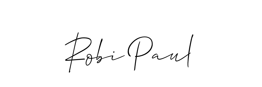 Make a beautiful signature design for name Robi Paul. With this signature (Allison_Script) style, you can create a handwritten signature for free. Robi Paul signature style 2 images and pictures png