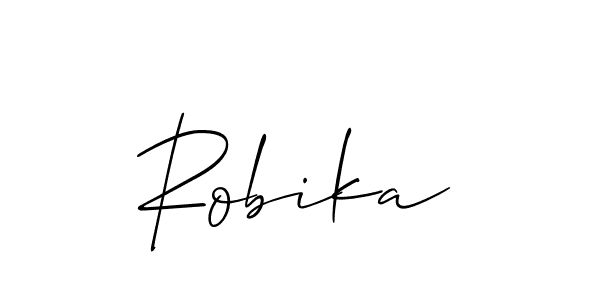 Make a short Robika signature style. Manage your documents anywhere anytime using Allison_Script. Create and add eSignatures, submit forms, share and send files easily. Robika signature style 2 images and pictures png