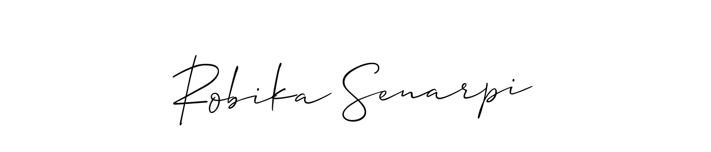 if you are searching for the best signature style for your name Robika Senarpi. so please give up your signature search. here we have designed multiple signature styles  using Allison_Script. Robika Senarpi signature style 2 images and pictures png