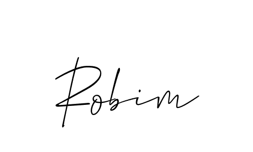 Create a beautiful signature design for name Robim. With this signature (Allison_Script) fonts, you can make a handwritten signature for free. Robim signature style 2 images and pictures png