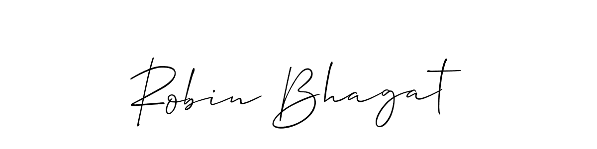 Robin Bhagat stylish signature style. Best Handwritten Sign (Allison_Script) for my name. Handwritten Signature Collection Ideas for my name Robin Bhagat. Robin Bhagat signature style 2 images and pictures png