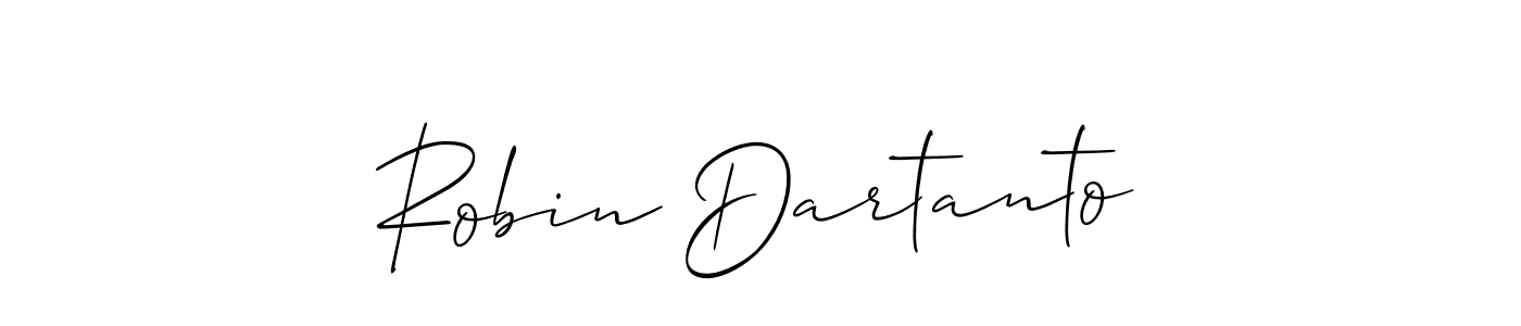 Make a short Robin Dartanto signature style. Manage your documents anywhere anytime using Allison_Script. Create and add eSignatures, submit forms, share and send files easily. Robin Dartanto signature style 2 images and pictures png