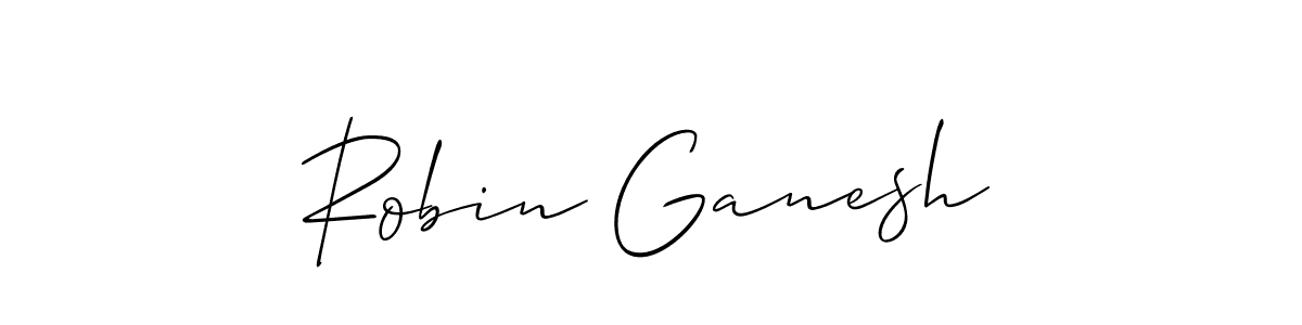 It looks lik you need a new signature style for name Robin Ganesh. Design unique handwritten (Allison_Script) signature with our free signature maker in just a few clicks. Robin Ganesh signature style 2 images and pictures png