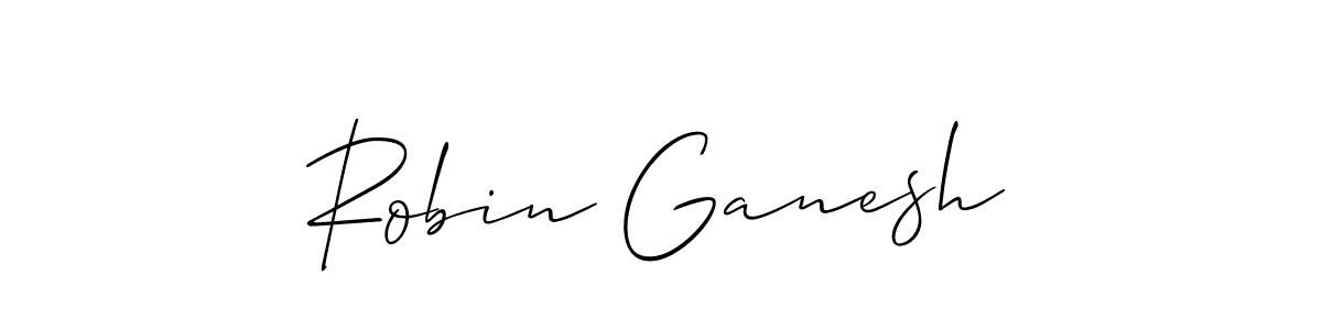 The best way (Allison_Script) to make a short signature is to pick only two or three words in your name. The name Robin Ganesh include a total of six letters. For converting this name. Robin Ganesh signature style 2 images and pictures png