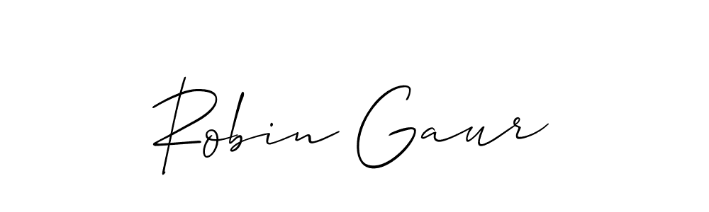 Also we have Robin Gaur name is the best signature style. Create professional handwritten signature collection using Allison_Script autograph style. Robin Gaur signature style 2 images and pictures png