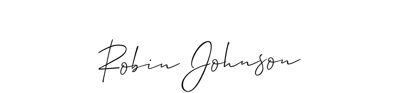 The best way (Allison_Script) to make a short signature is to pick only two or three words in your name. The name Robin Johnson include a total of six letters. For converting this name. Robin Johnson signature style 2 images and pictures png