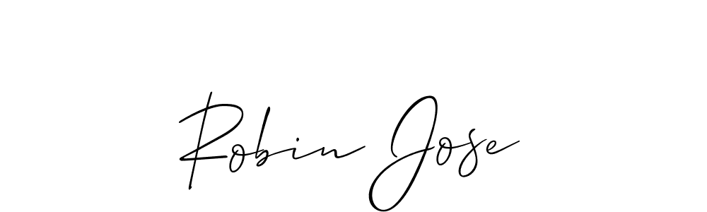 Create a beautiful signature design for name Robin Jose. With this signature (Allison_Script) fonts, you can make a handwritten signature for free. Robin Jose signature style 2 images and pictures png