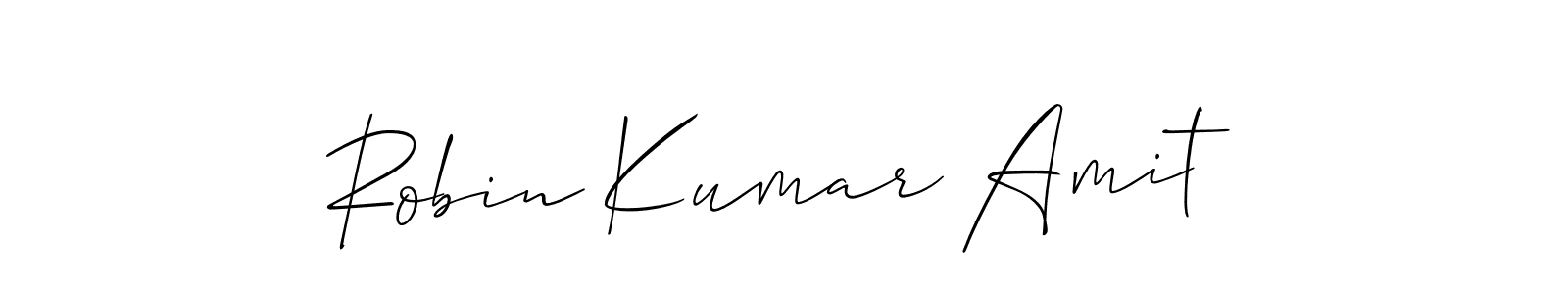 Also You can easily find your signature by using the search form. We will create Robin Kumar Amit name handwritten signature images for you free of cost using Allison_Script sign style. Robin Kumar Amit signature style 2 images and pictures png