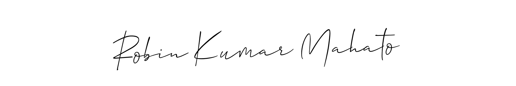 It looks lik you need a new signature style for name Robin Kumar Mahato. Design unique handwritten (Allison_Script) signature with our free signature maker in just a few clicks. Robin Kumar Mahato signature style 2 images and pictures png