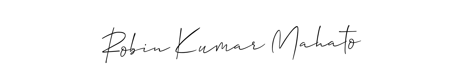 This is the best signature style for the Robin Kumar Mahato name. Also you like these signature font (Allison_Script). Mix name signature. Robin Kumar Mahato signature style 2 images and pictures png