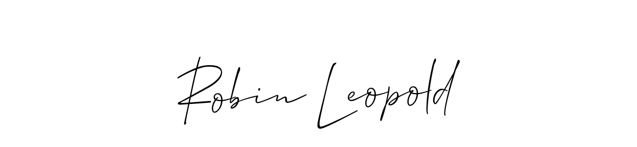 How to make Robin Leopold signature? Allison_Script is a professional autograph style. Create handwritten signature for Robin Leopold name. Robin Leopold signature style 2 images and pictures png