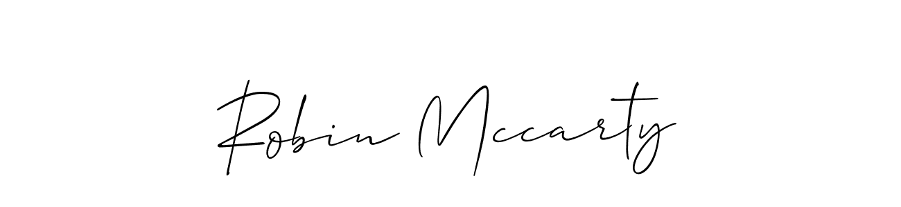 Use a signature maker to create a handwritten signature online. With this signature software, you can design (Allison_Script) your own signature for name Robin Mccarty. Robin Mccarty signature style 2 images and pictures png