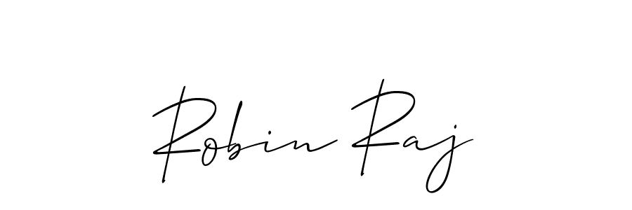 Allison_Script is a professional signature style that is perfect for those who want to add a touch of class to their signature. It is also a great choice for those who want to make their signature more unique. Get Robin Raj name to fancy signature for free. Robin Raj signature style 2 images and pictures png