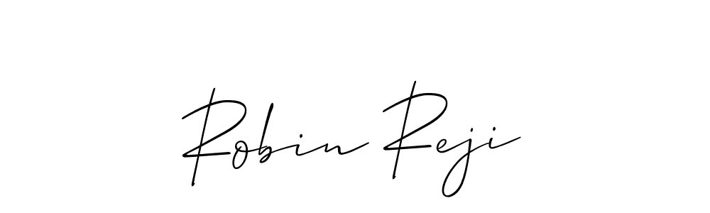 Allison_Script is a professional signature style that is perfect for those who want to add a touch of class to their signature. It is also a great choice for those who want to make their signature more unique. Get Robin Reji name to fancy signature for free. Robin Reji signature style 2 images and pictures png