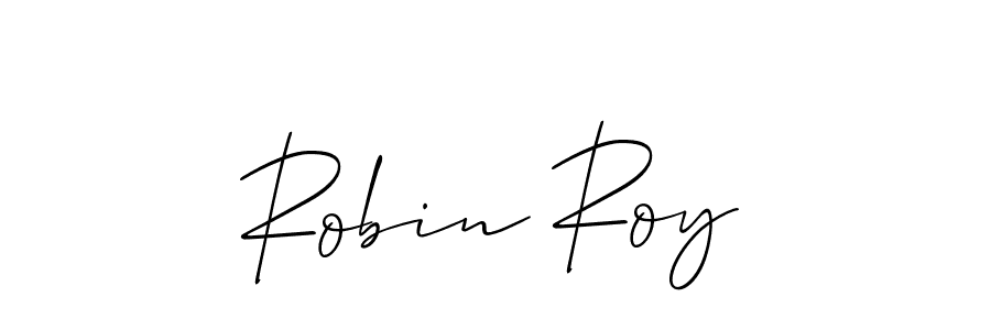 The best way (Allison_Script) to make a short signature is to pick only two or three words in your name. The name Robin Roy include a total of six letters. For converting this name. Robin Roy signature style 2 images and pictures png