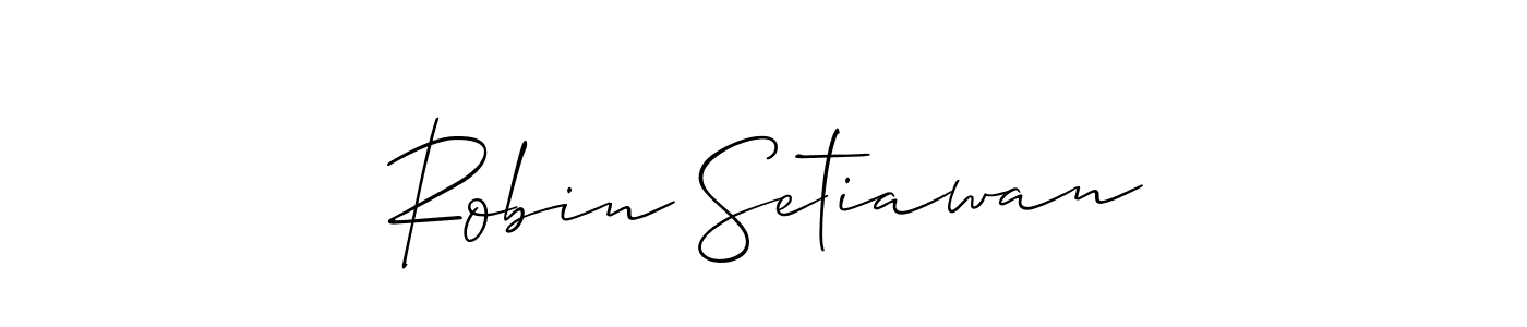Robin Setiawan stylish signature style. Best Handwritten Sign (Allison_Script) for my name. Handwritten Signature Collection Ideas for my name Robin Setiawan. Robin Setiawan signature style 2 images and pictures png