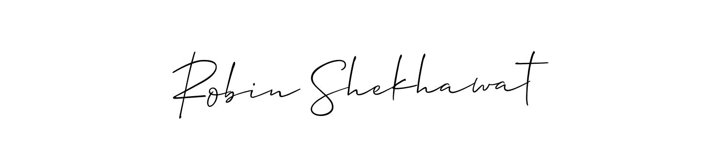 Robin Shekhawat stylish signature style. Best Handwritten Sign (Allison_Script) for my name. Handwritten Signature Collection Ideas for my name Robin Shekhawat. Robin Shekhawat signature style 2 images and pictures png