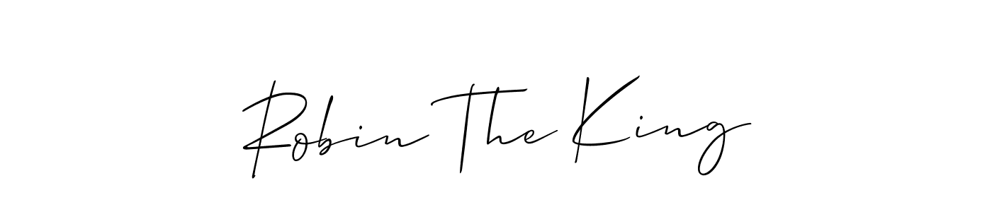 Also we have Robin The King name is the best signature style. Create professional handwritten signature collection using Allison_Script autograph style. Robin The King signature style 2 images and pictures png